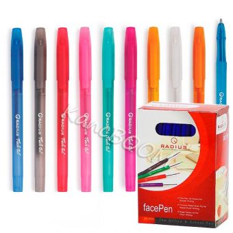 Купить Ручка шариковая «Face pen» Radius mix (син.) оптом